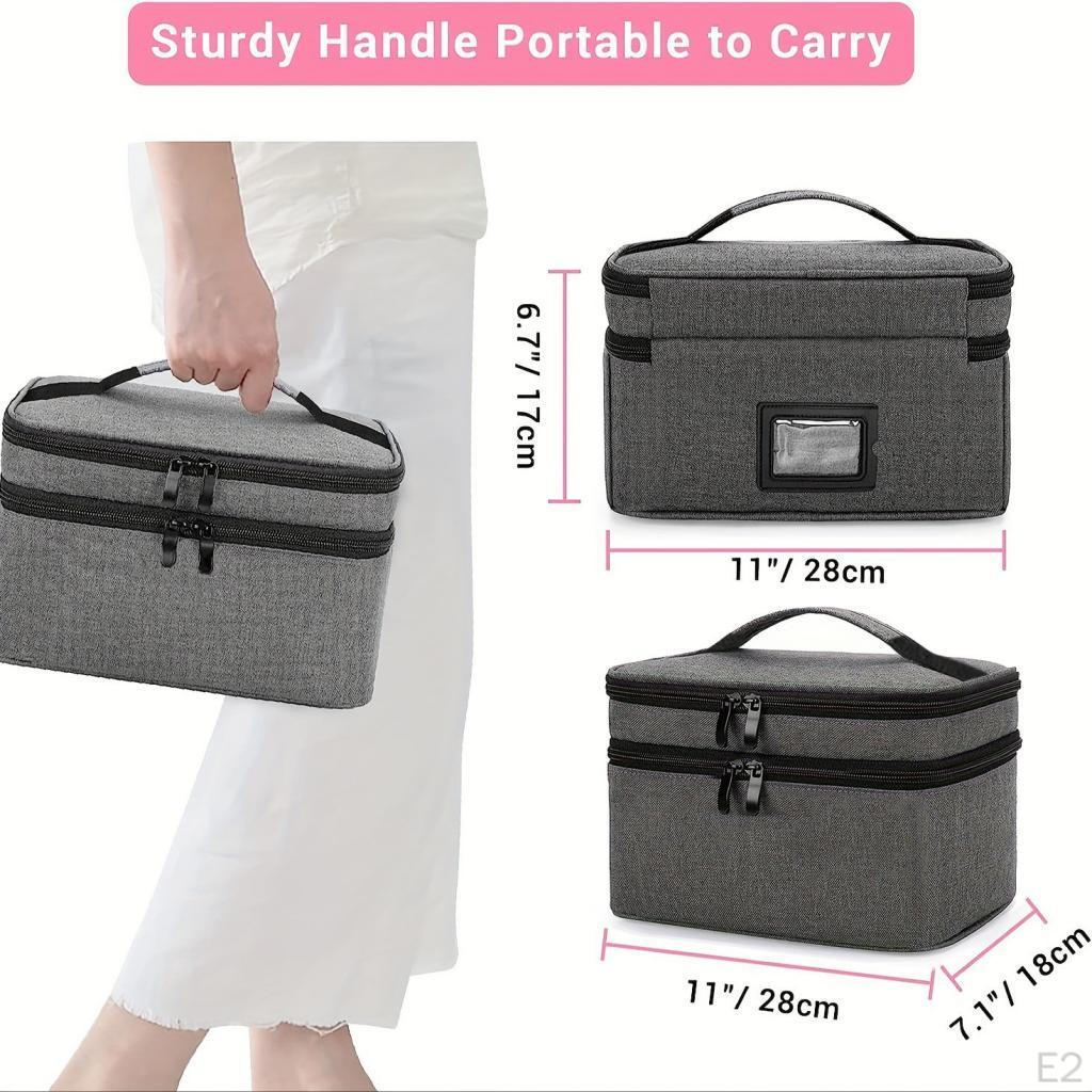 First Aid Medical Box Case Double Layer Storage Organizer for Workplace