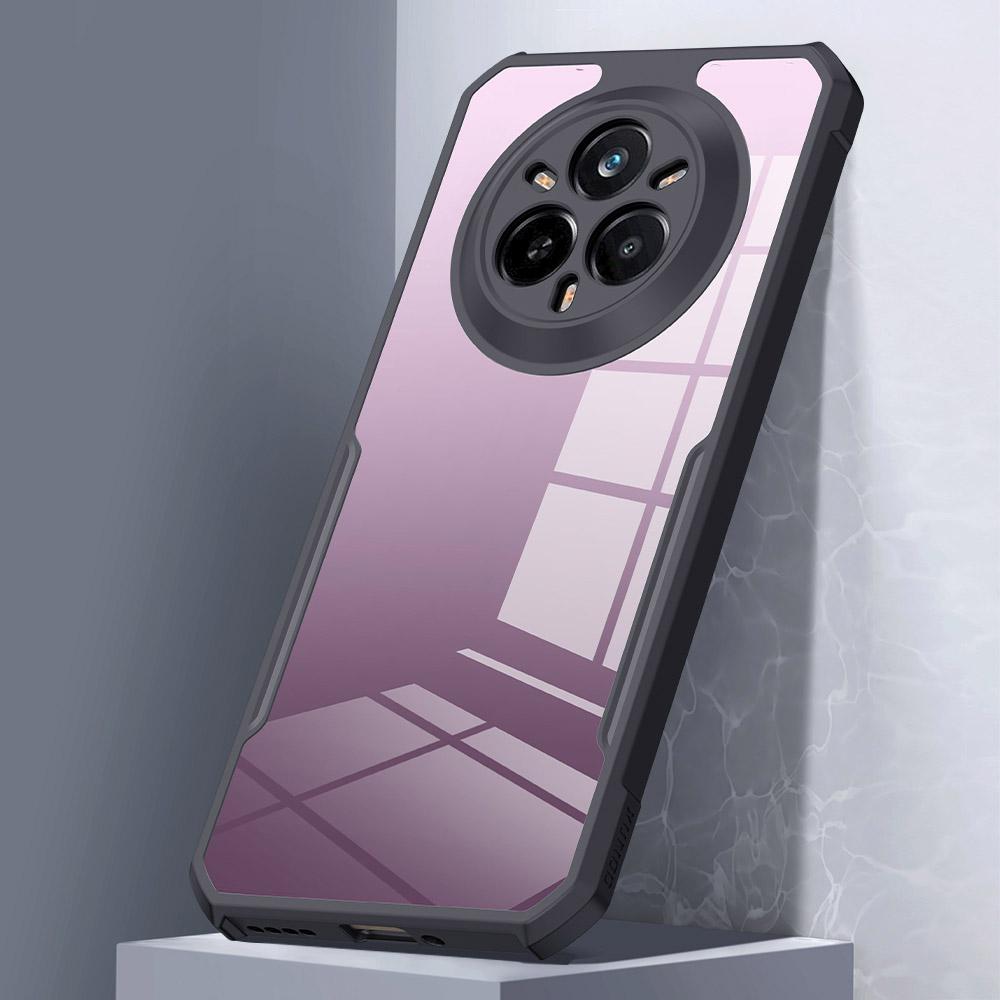 

XUNDD For Realme 14 Pro 5G Case Dropproof TPU+Acrylic Clear Back Phone Cover Type A