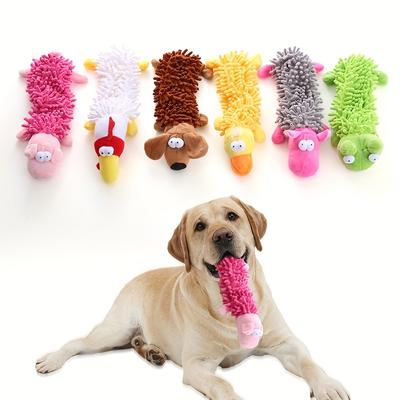 Langlebiges und niedliches Plüsch-Hundespielzeug in Tierform zum Kau- und Backenzahntraining – perfekt zum Spielen mit Haustieren und zur Zahngesundheit