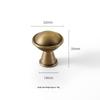 American Retro Brass Single-Hole Drawer Handle - French Vintage Style Pure Copper