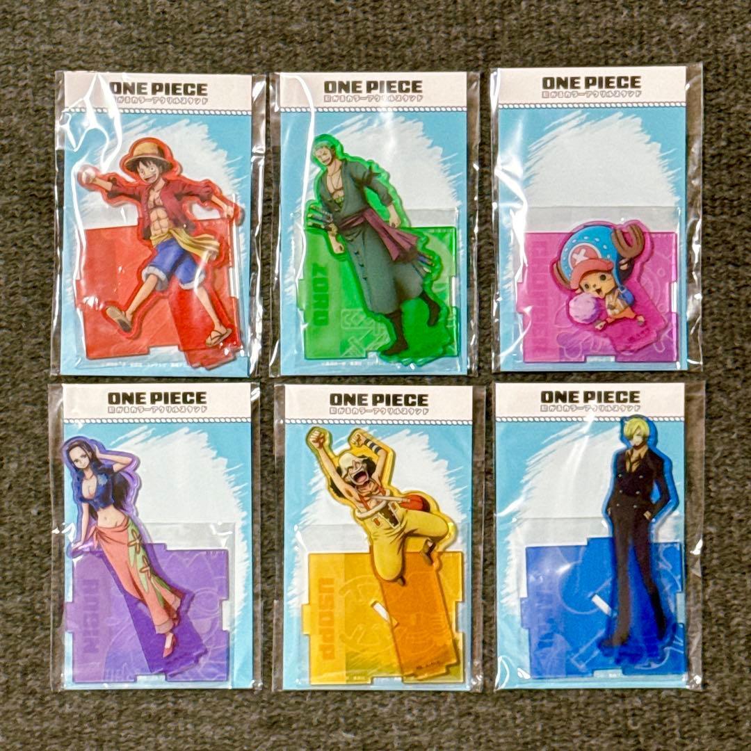 Used ONE PIECE connected color acrylic stand 6 types bulk sale