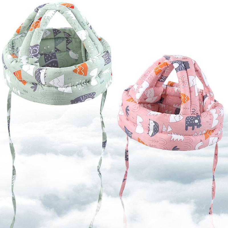 Soft Comfortable Head Security & Protection Adjustable Hats Baby Toddler Cap Anti-Collision Protective Hat Baby Safety Helmet