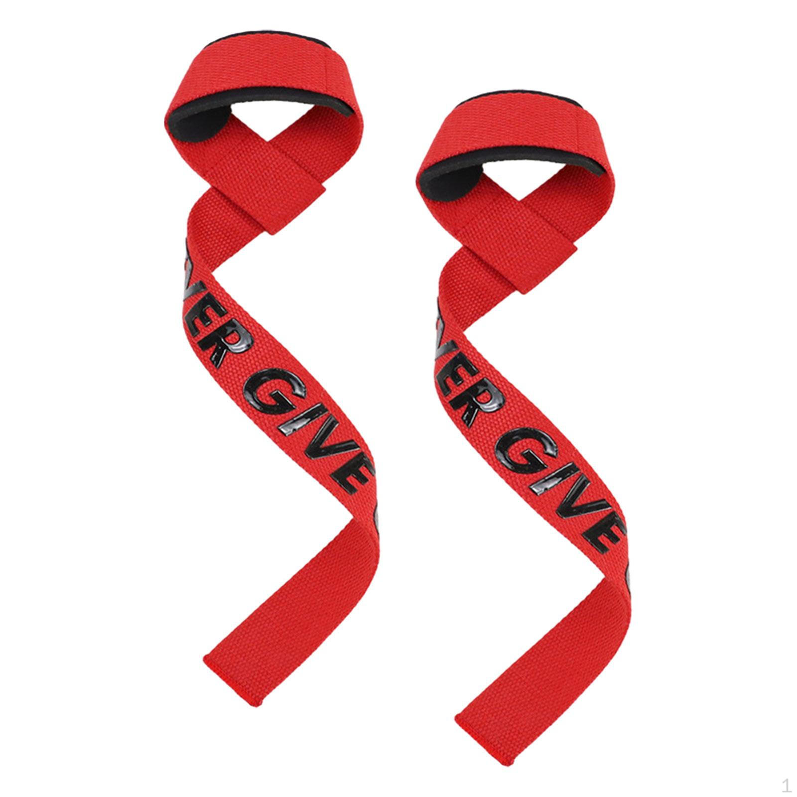 2 шт. Тяжелая атлетика лямки Тяжелая атлетика запястье для мужчин и женщин бинты гантели красный