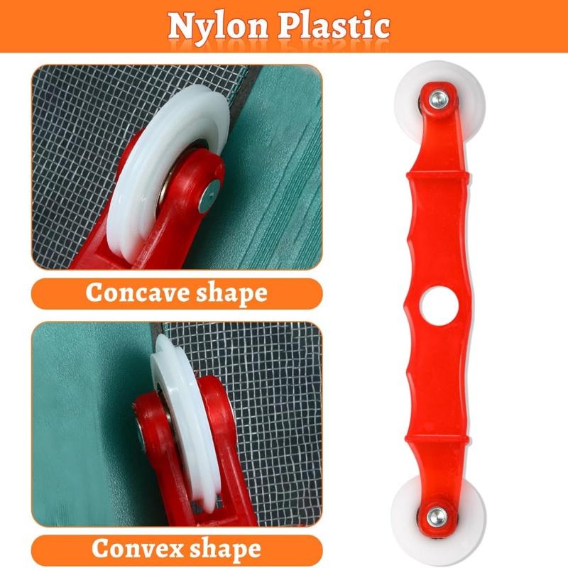 2Pcs Metal / Nylon Screen Rolling Tool,for Double Window Installation Hand Spline Roller Household Durable Screen Door Windows