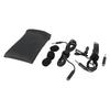 Professional Lavalier Microphone 360 Degree Omnidirectional 3.5mm Clip On Lavalier Lapel Mic with 4.9ft Cable