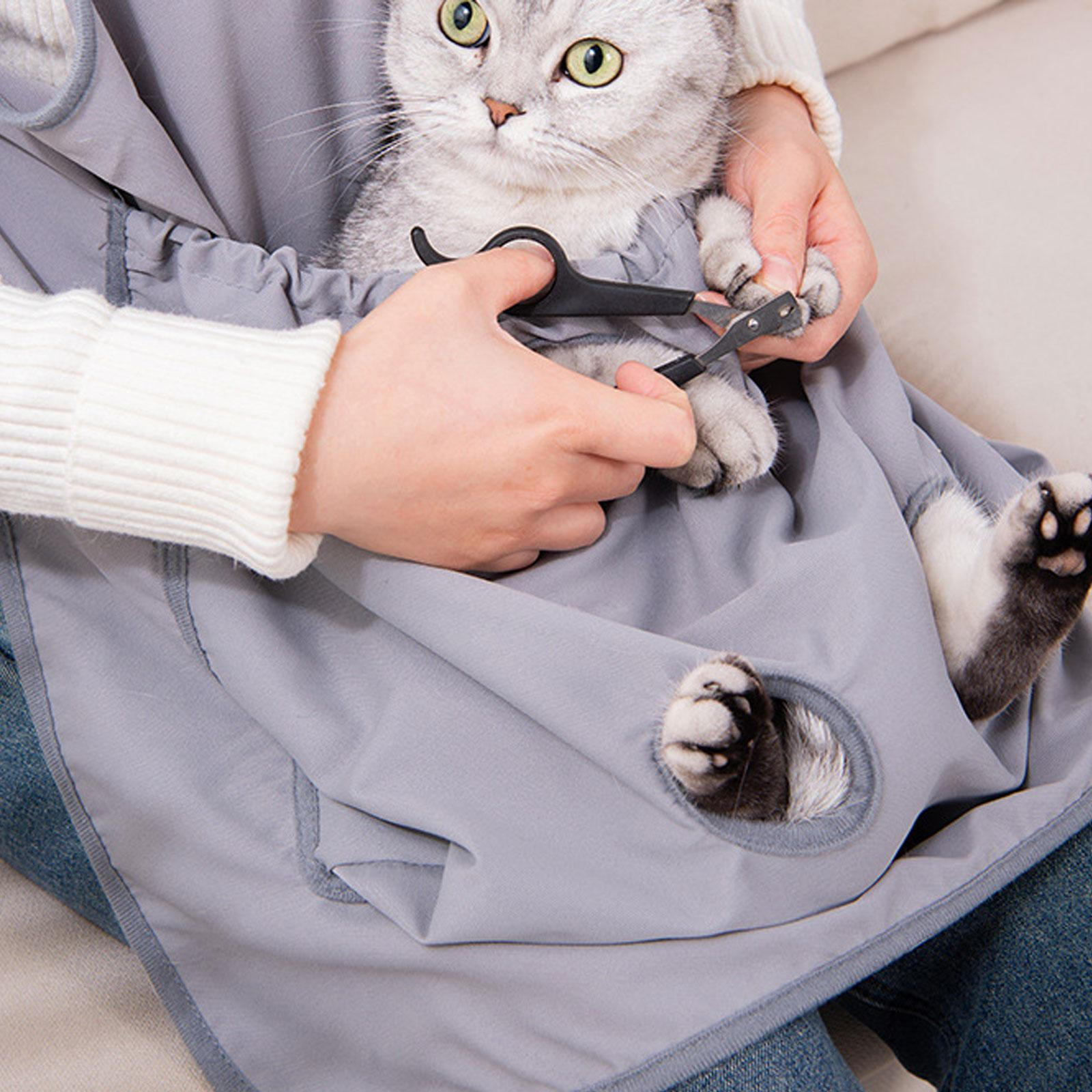

Cat Apron Carrier, with Holes Front Shoulder Carrier Pouch Pet Sleeping Bag for Walking
