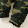 0-18 Months Newborn Baby Boy 3PCS Clothes Set Letters Print Short Sleeve Romper + Camouflage Pants with Hat Casual Outfit