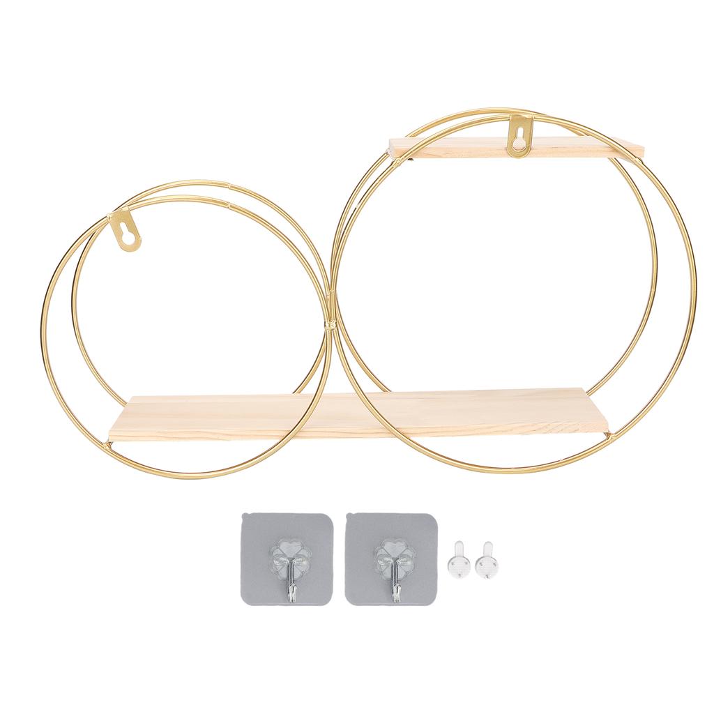 Wandbehang-Aufbewahrungsregal Metall Rund Dekorativ Wandmontage Schwebender Organizer für Badezimmer