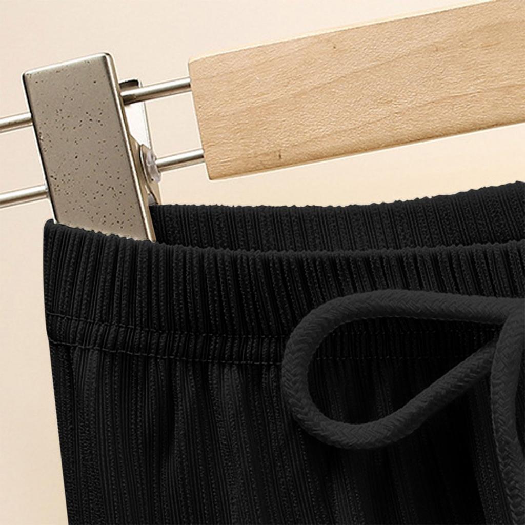 Girls' Loose Straight Leg Elastic Wide Leg School Casual Pants With Pockets Sports Pants