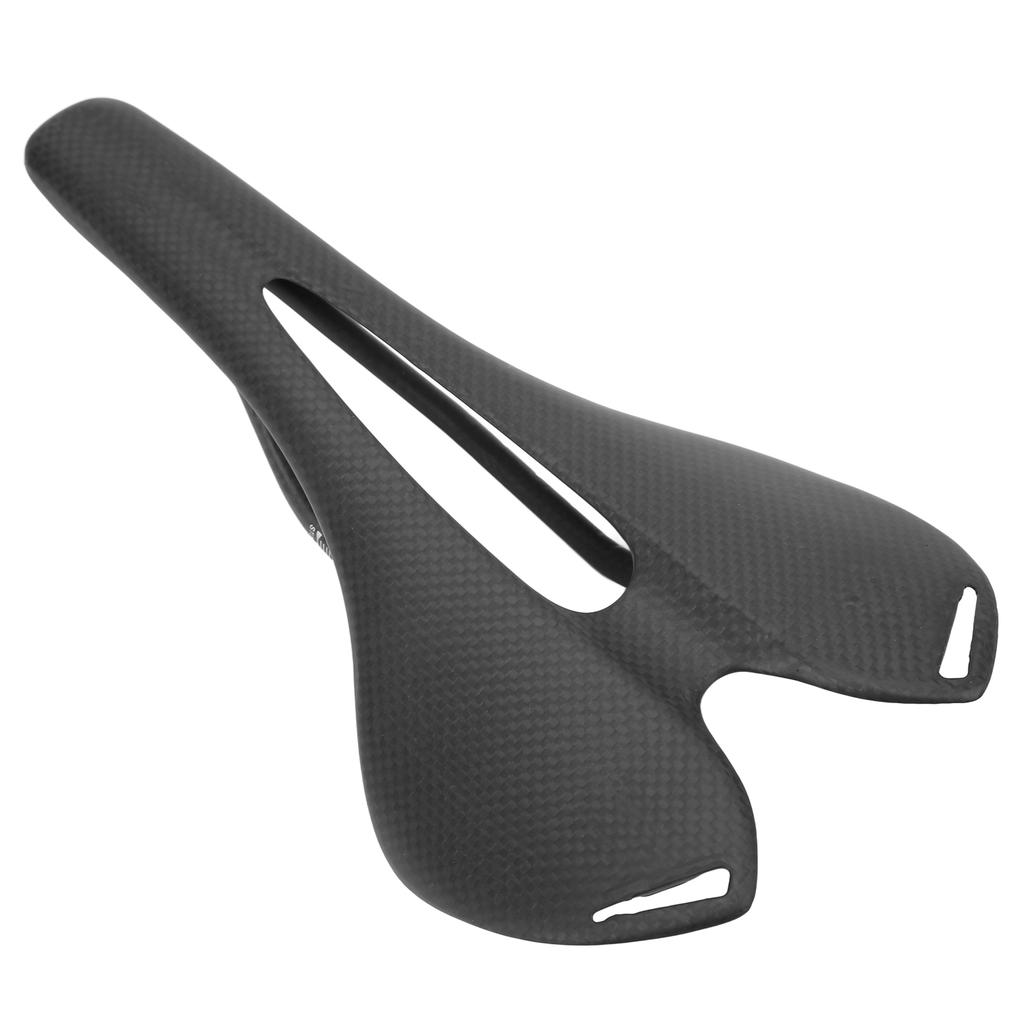 Bike Seat Cushion 3K Saddle Seat Hollow Breathable Full Carbon Fibre for Mountain Bike Road