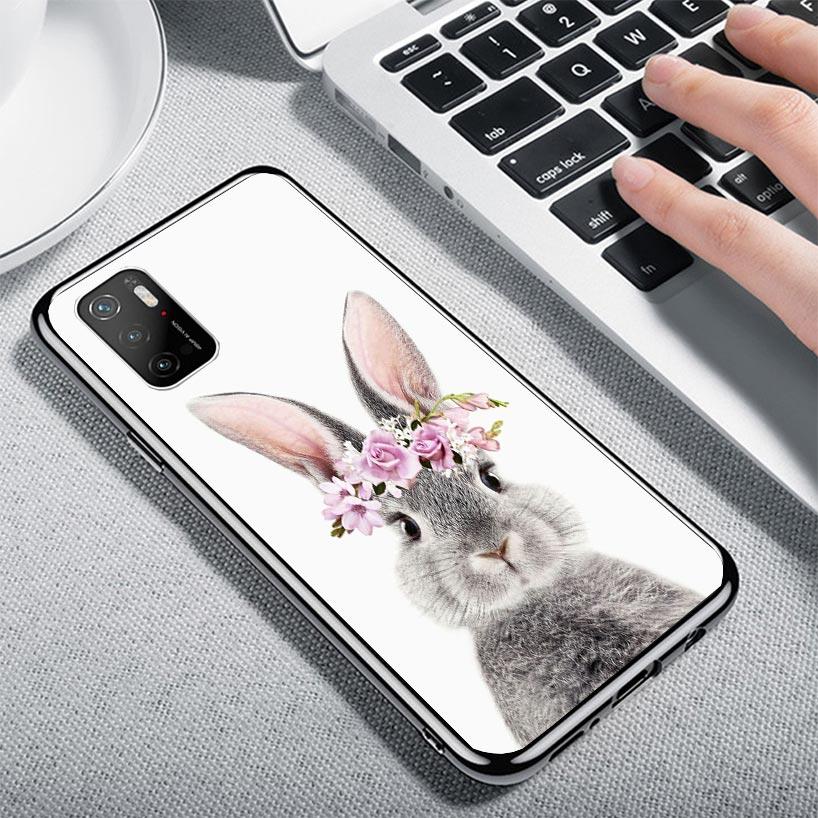 Cute Bunny Baby Rabbits Case Phone Cover for Xiaomi Redmi Note 10 9 9S 8 8T 7 5 Pro Mi 12T 11T 10T 9T 12 11 Lite A3 A2 Trend Fun