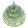 Interactive Cat Turntable Toy 25x25cm Self-Play Cat Ball & Wand