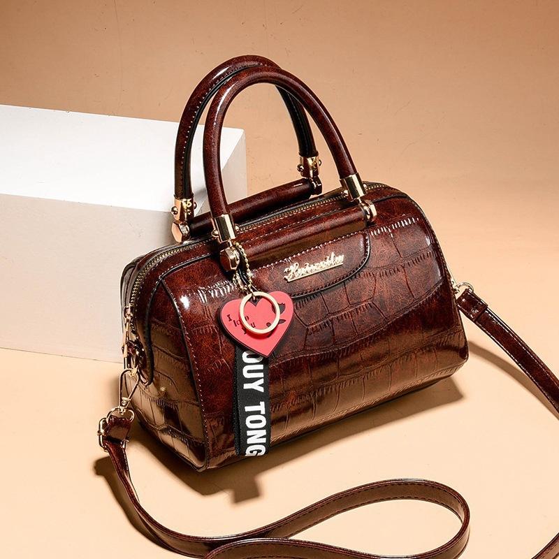 Textured handbag New stone pattern design Shoulder bag Casual attendance Universal messenger bag