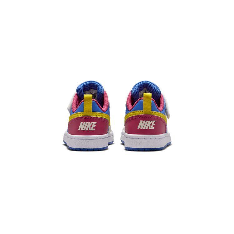 Nike Court Borough Low Top Kids' Skateboarding Shoes White/Red/Blue/Yellow Children Aged 3 7 Years Old IM2182-633
