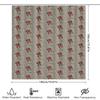Farmhouse Shower Curtain Rustic Cow Print Bathroom Decor Country Chic Farm Animal Shower Curtain Set Waterproof Home Decor
