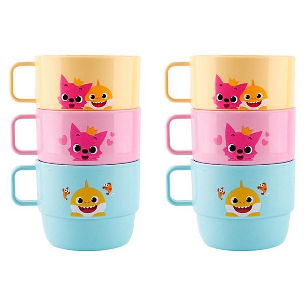 

Чашка Izoum Pinkfong с ручкой 3р, розовый, желтый, мятный, 2 комплекта, Популярные корейские товары для родителей