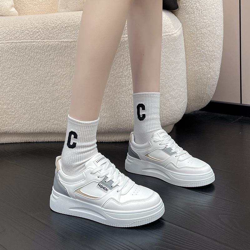 Универсальные маленькие белые туфли женские повседневные студенческие кеды женские — фото 4