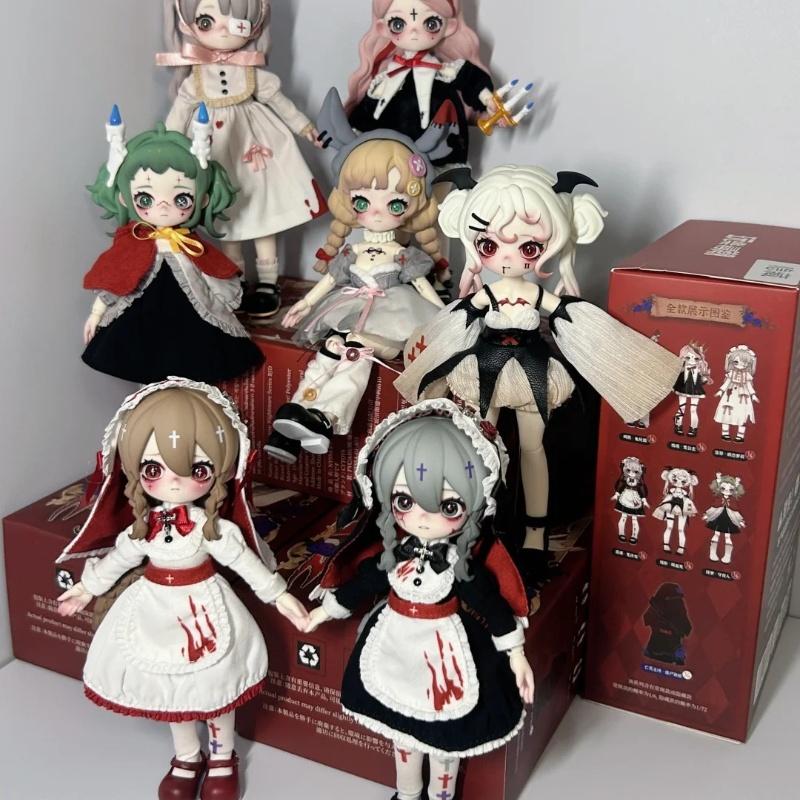 Genuine New Nyssa Bizarre Nightmare Series Kawaii Anime Action Figure 1/12 Bjd Toy Blind Box Surprise Doll For Girls Custom Gift