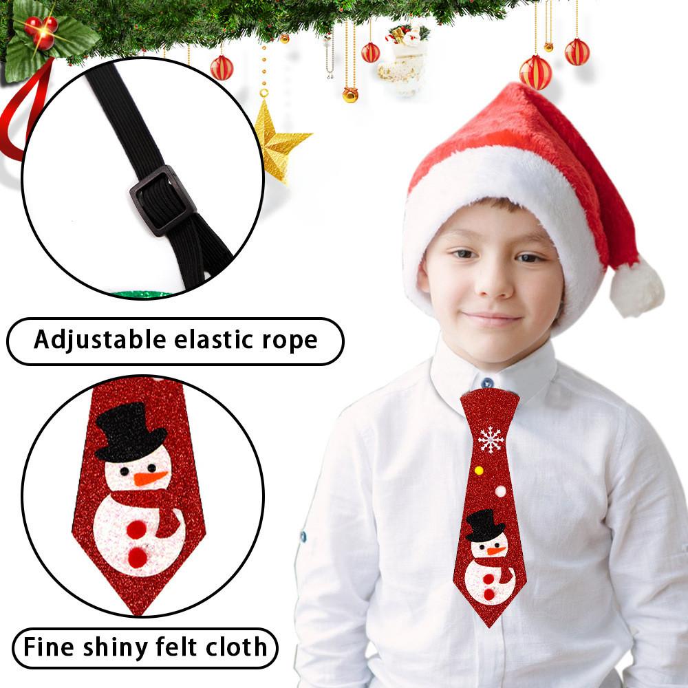 Christmas Charming Felt Tie Collection With Vibrant Colors Of Snowmen And Reindeer Themes