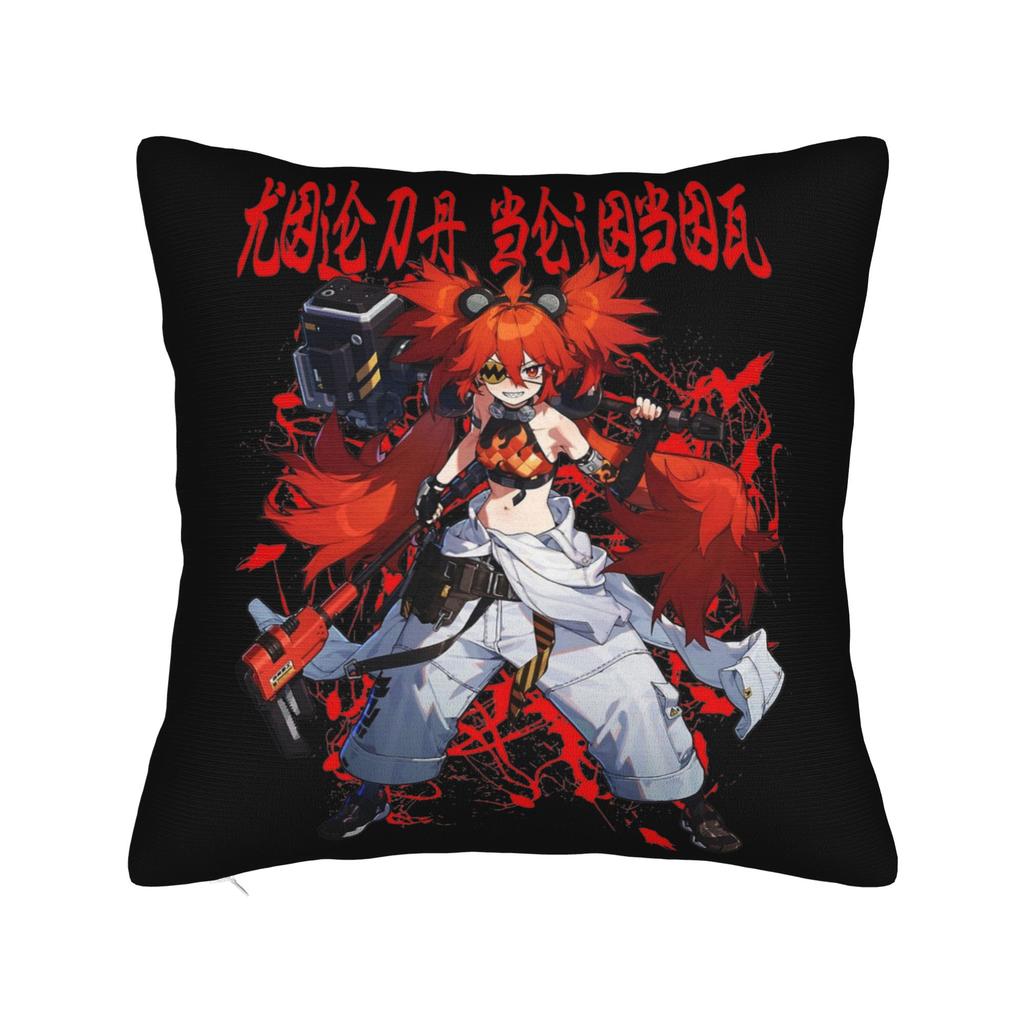 Zenless Zone Zero Cute Belle Pillowcase Printed Polyester Cushion Cover Decor Throw Pillow Case Cover Home Square 45*45Cm