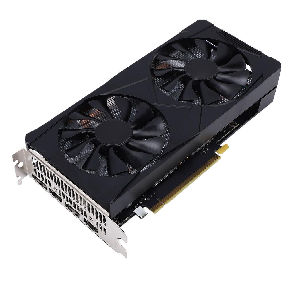 Komputer Stacjonarny Karta Graficzna do Gier 6GB GDDR6 Dedykowana Karta Graficzna 192 Bit Podwójny Wentylator Wsparcie 1080p 2K Gry AAA