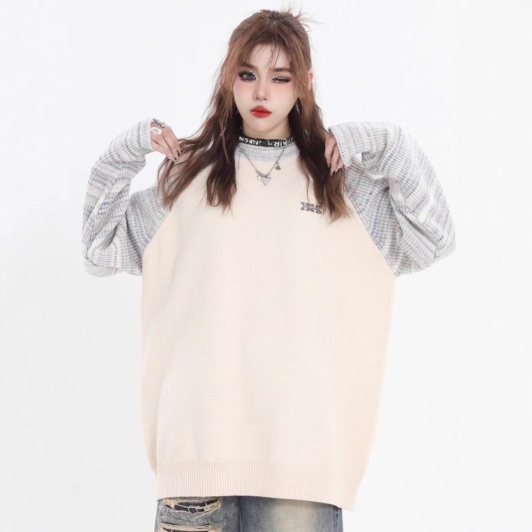

Korean-Style Thick Sweater: Trendy Loose Knitwear for Couples Extra Large