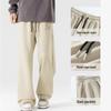 Hodo Men's Anti-Wrinkle Pique Straight-Fit Casual Pants