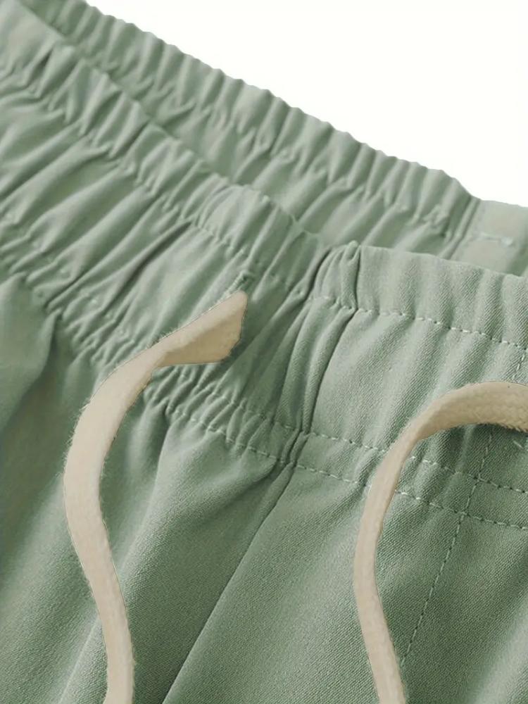 Herren Shorts mit Kordelzug und zwei Aufnähern, lässig, Sport, Strandhose
