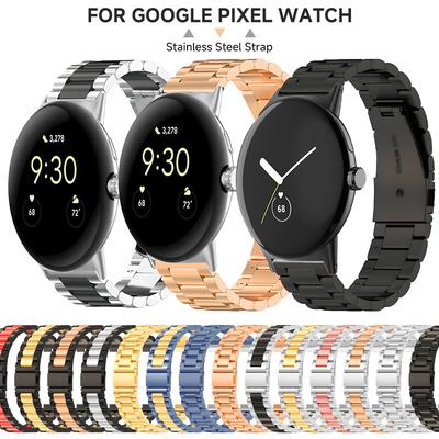 Stalowy Pasek do Google Pixel Watch 3 Bransoleta Metalowa Correa Zamiennik Pasek Bez Szpar Dla Google Pixel Watch2/1 Opaska na Nadgarstek