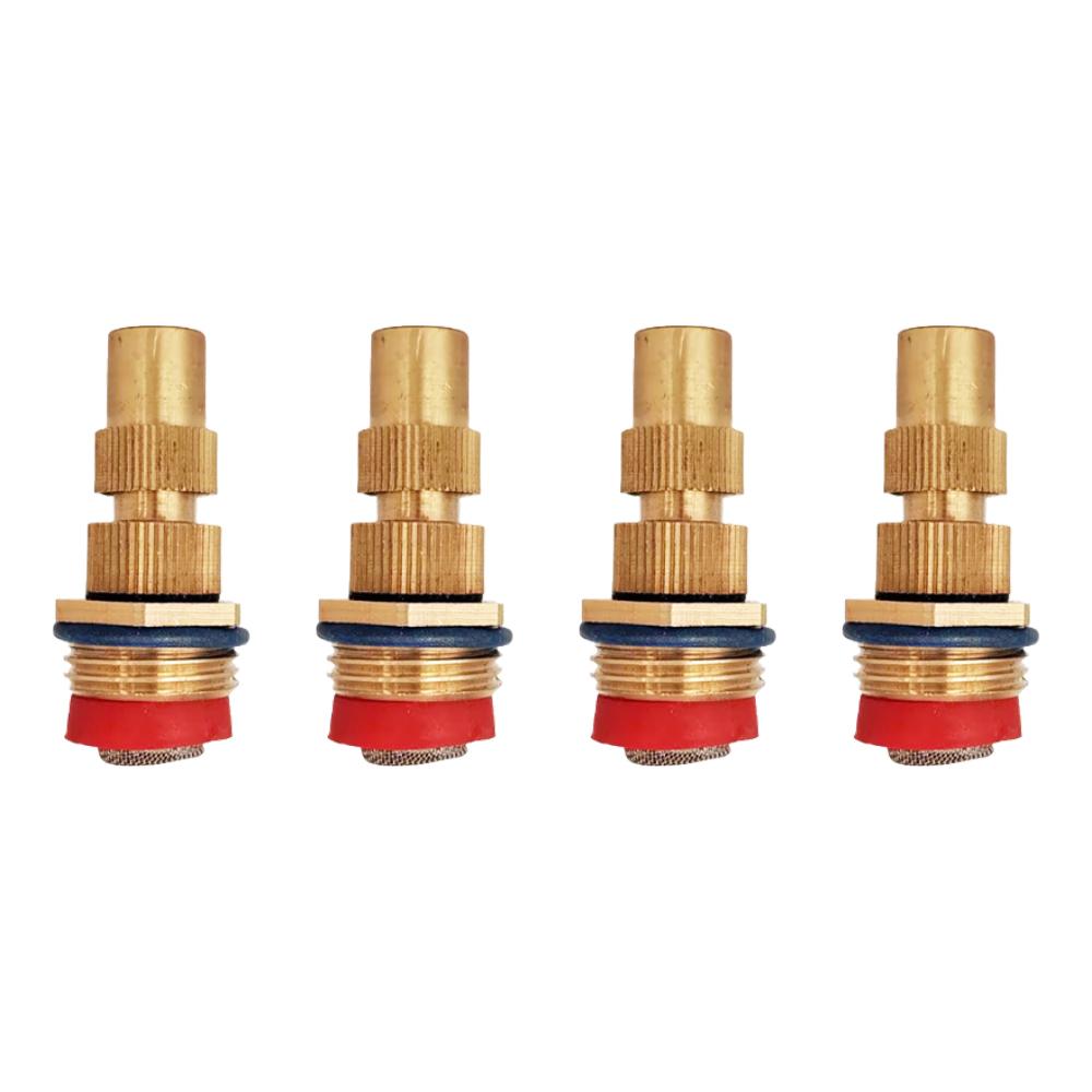 Brass Misting Nozzles Adjustable 1/2 Inch Centrifugal Water Atomizing Spray Nozzle Mist Sprinkler Jet Water Save Sprinklers