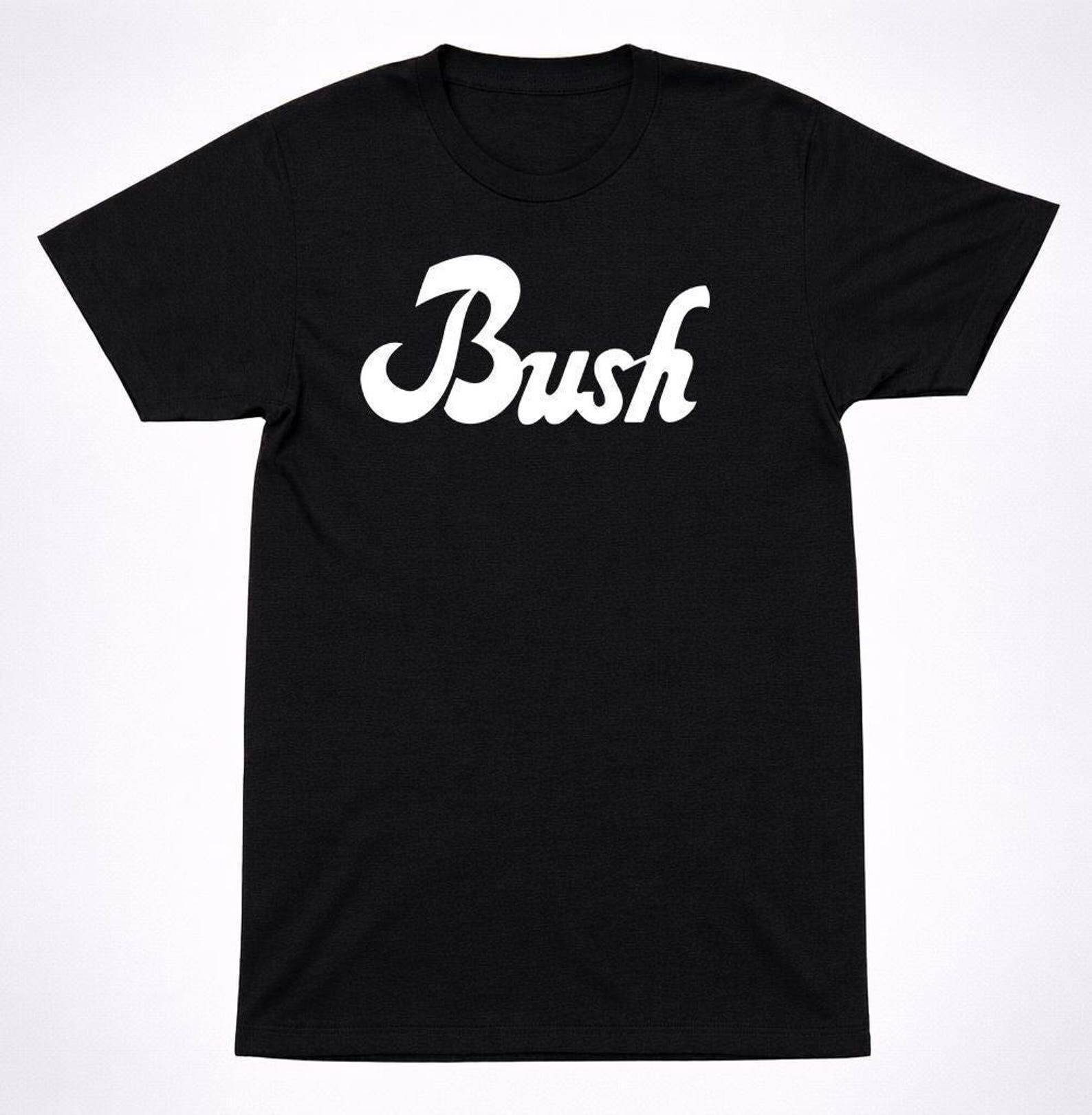 Bush T-Shirt: 90s Alternative Rock - Classic Black Unisex Tee L