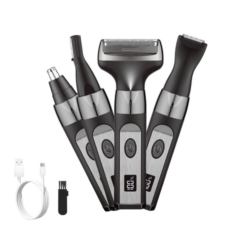 1 Stück Neuer 4-in-1 Damenrasierer USB-Laden Elektrischer Rasierer Beinhaarentferner Achselhaarentferner Intimbereich Schamhaare