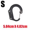 Hybrid Gear Clip - Carabiner Rotating Hook Clip Non-Locking Strong Clips for Camping Fishing Hiking Travel Backpack Out
