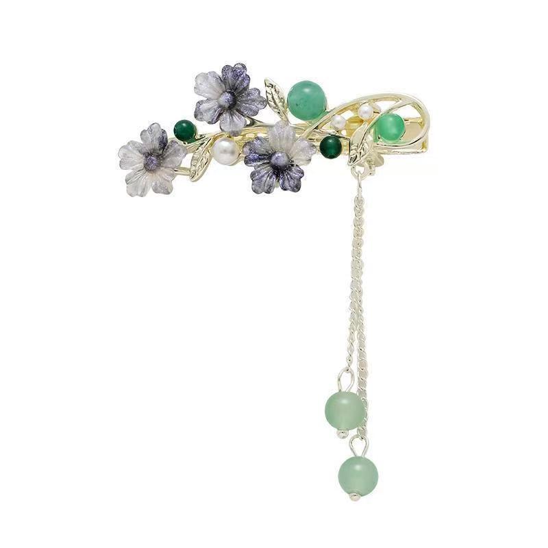 Elegant Hanfu Butterfly Hair Clip with Tassel Accent – Exquisite Chinese Style Side Hairpin