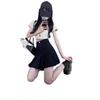 High-Waist Black Pleated A-Line Skirt for Women, Summer 2024 - Anti-Exposure & Slimming Design