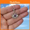 Yoga Lotus Bohemian Pendant Necklace With Geometric Design For Women
