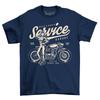 Service Girl Garage Repair Motorcycle Café Racer Men's Short Sleeve T-Shirt Mens Womens Tees Top Top