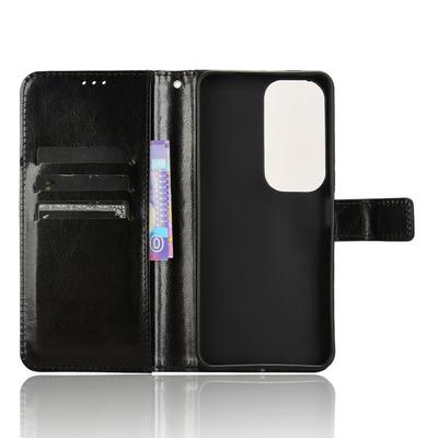 For Vivo Y19s 4G/Y29 5G Case Crazy Horse Texture PU Leather Phone Wallet Cover