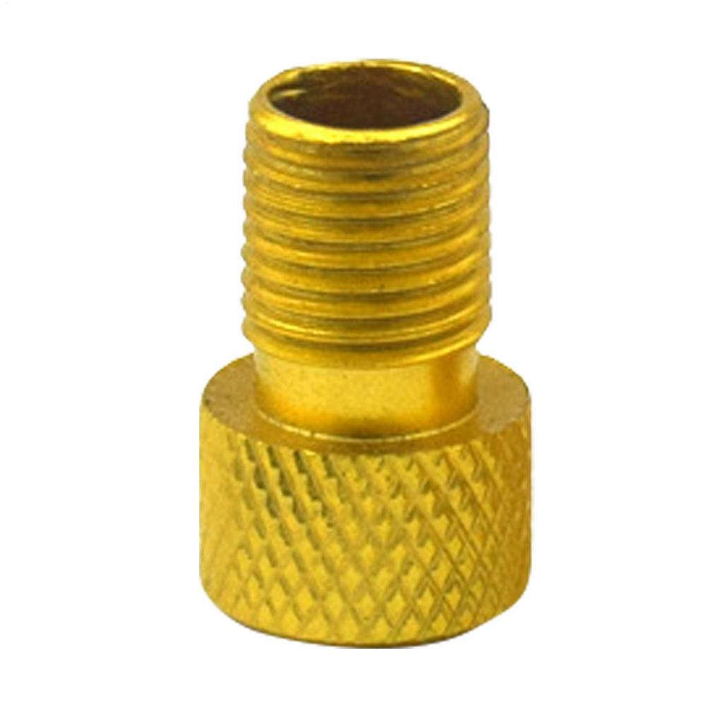 Locking Tire Inflator Nozzle Adapter Tire Nozzle Bike Inflator Adapter Bike Tool Caps Inner Tube Nozzle Conversion For Mountain золотой