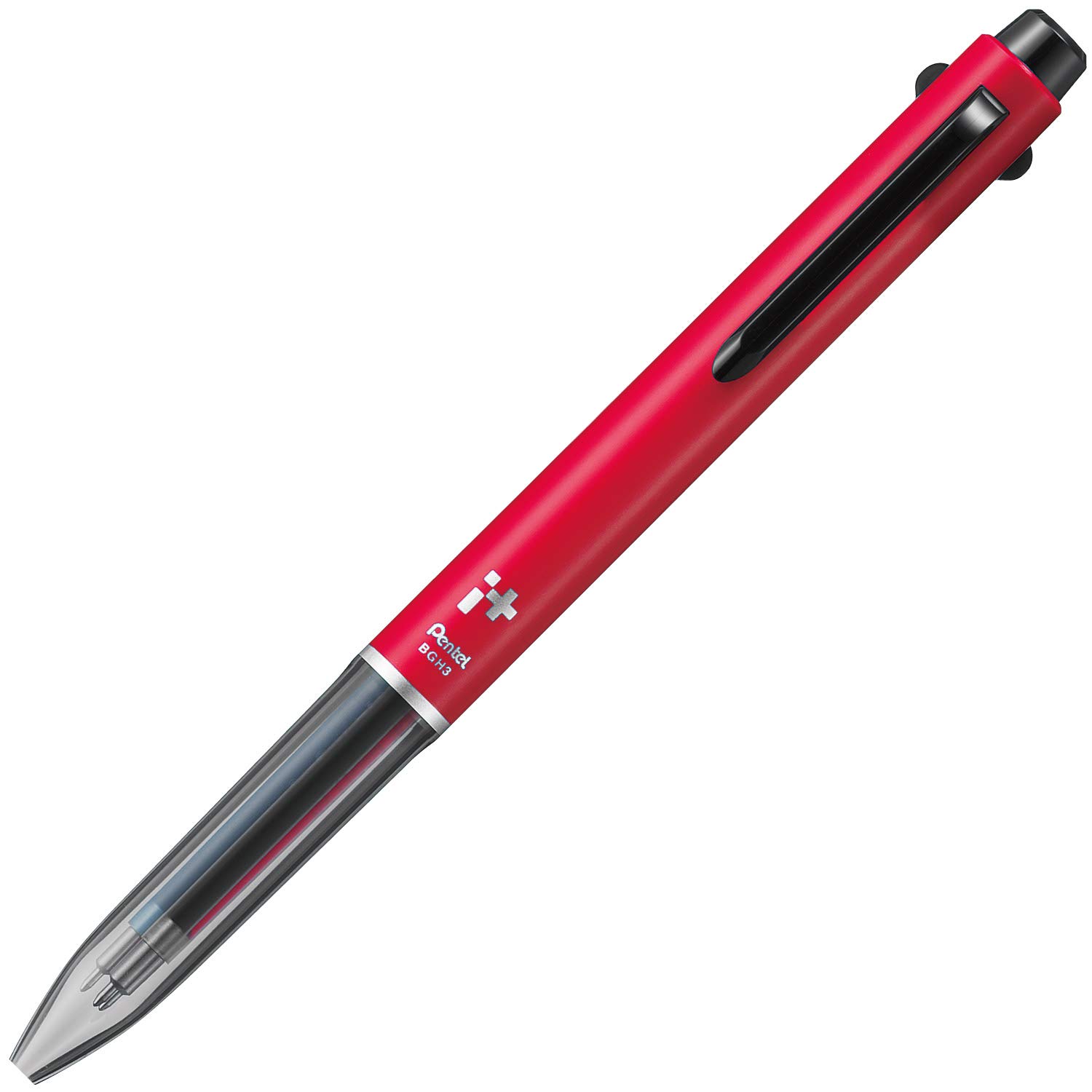 

Pentel Ballpoint Pen Black Edition BGH3MBR1 Red i+ 3-Color