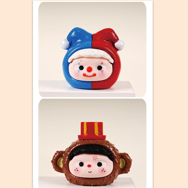 4Cm Circus Macaron Color Anime Figure Surrounding Model Ornaments Cute Desktop Decoration Ornaments Children'S Gift
