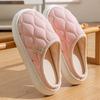 Cixi cotton slippers for home use in winter indoor home non-slip plush warm couple in winter