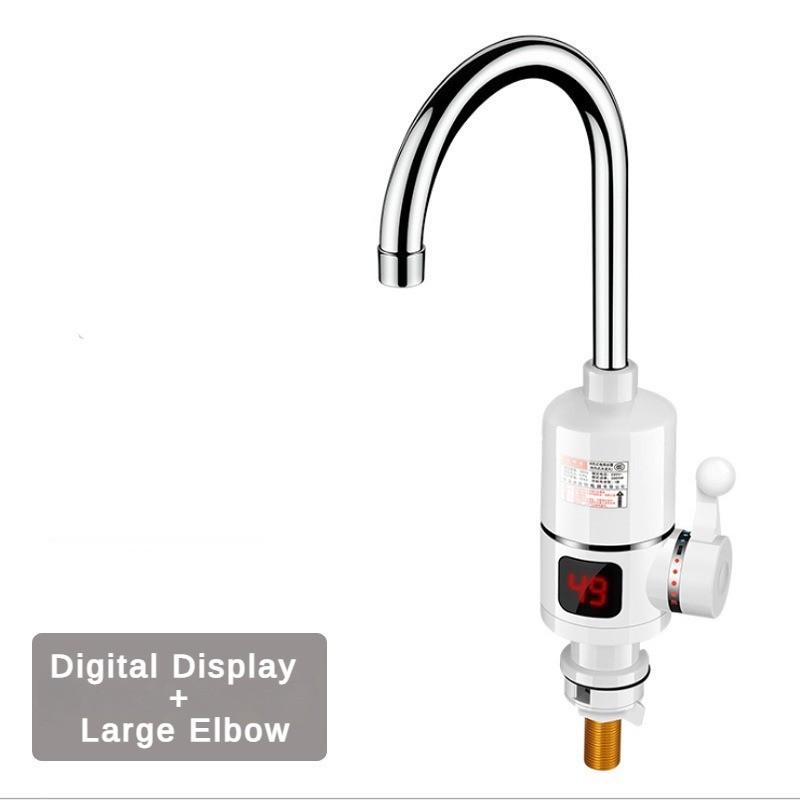 3000W Three Second Fast Heating Faucet Stainless Steel Electric Faucet Kitchen Household Hot & Cold Dual-purpose Faucet