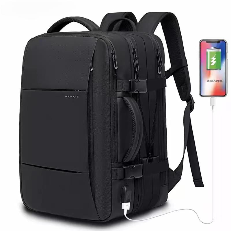 Reiserucksack Herren Business Rucksack Schule Erweiterbare USB Tasche Große Kapazität 17.3 Laptop Wasserdicht Mode Rucksack