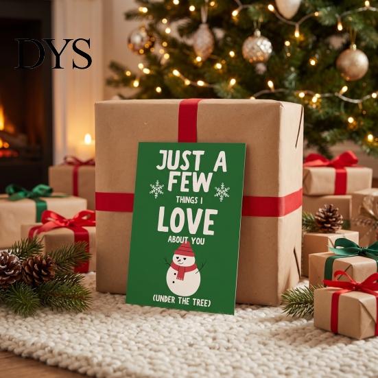 Creative Gift Card Organizer Christmas Book, 10-Page Holiday Holder with Write-On Office Exchange Supplies Notes, Festive Paper Booklet for
