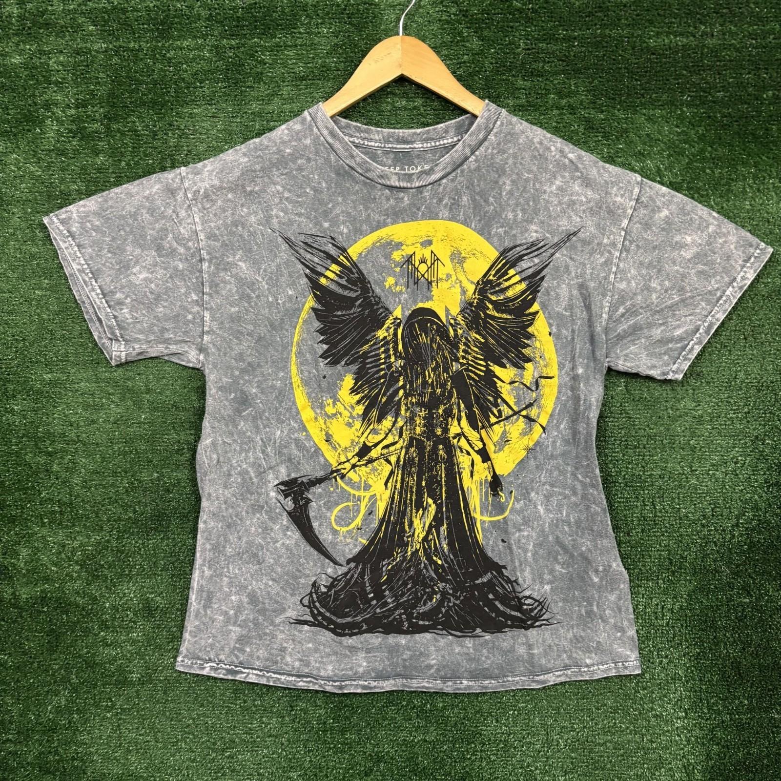 Sleep Token Take Me Back to Eden Reaper Angel Rock Band Mineral Wash Lar Unisex T-Shirt XXXL