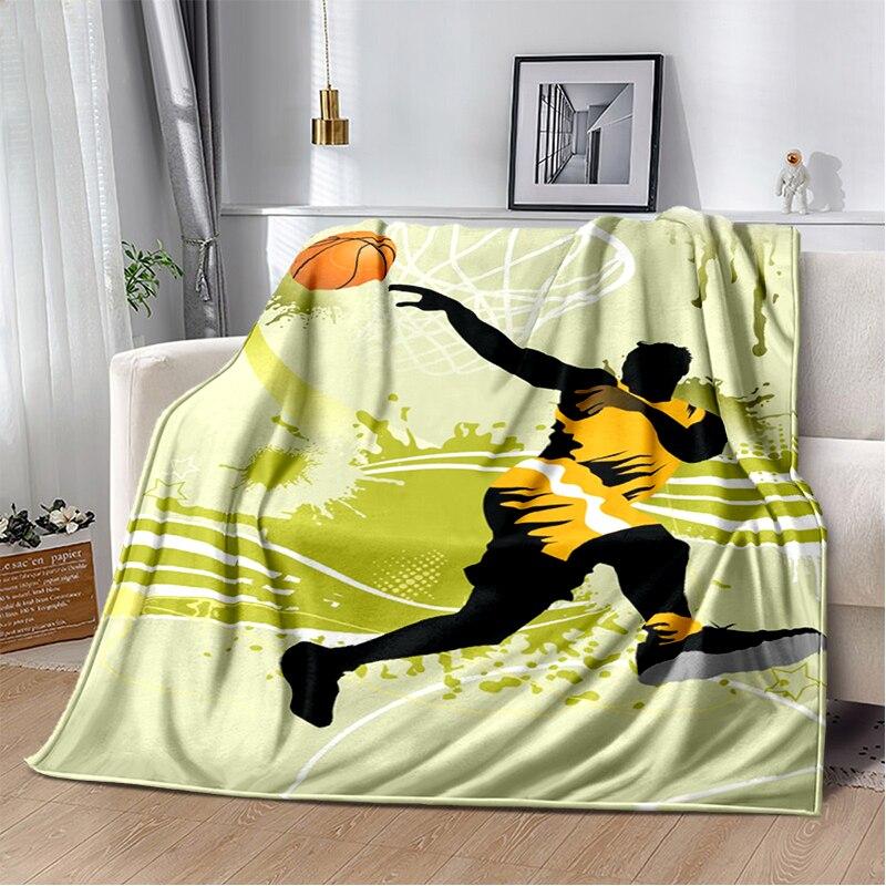 Fashion Basketball Blanket Custom Lightweight Thermal Insulation Blanket Sofa Blanket Bed Office  Blankets for Beds