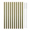 10pcs/set Bamboo Drinking Straws Reusable Eco-Friendly Straw Zero Waste Straw Home Party Camping Travel Straw with Cleaner Brush