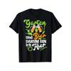 Men's Vintage German Beer & T-Shirt - Funny "Garten Und Bier" Saying with Beer Mugs & Gardening Graphic, Black with Green Print Short Sleeve Tee for