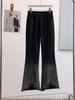 2026 Spring Stylish Slim-fit Stretchy Fringed Pearl Flare Jeans Plus Size Women's Clothing